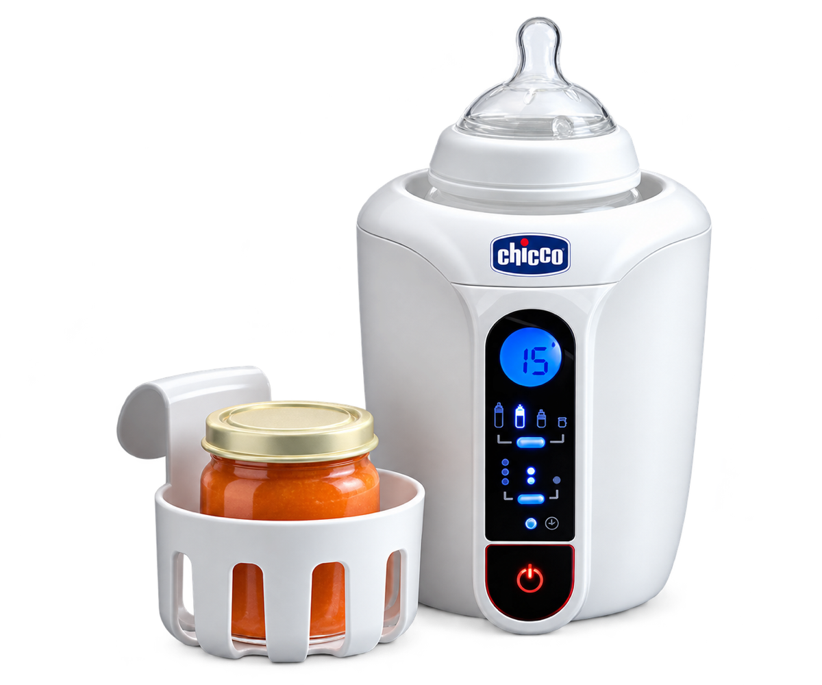 Chauffe-biberon digital Chicco avec panier petit pot
