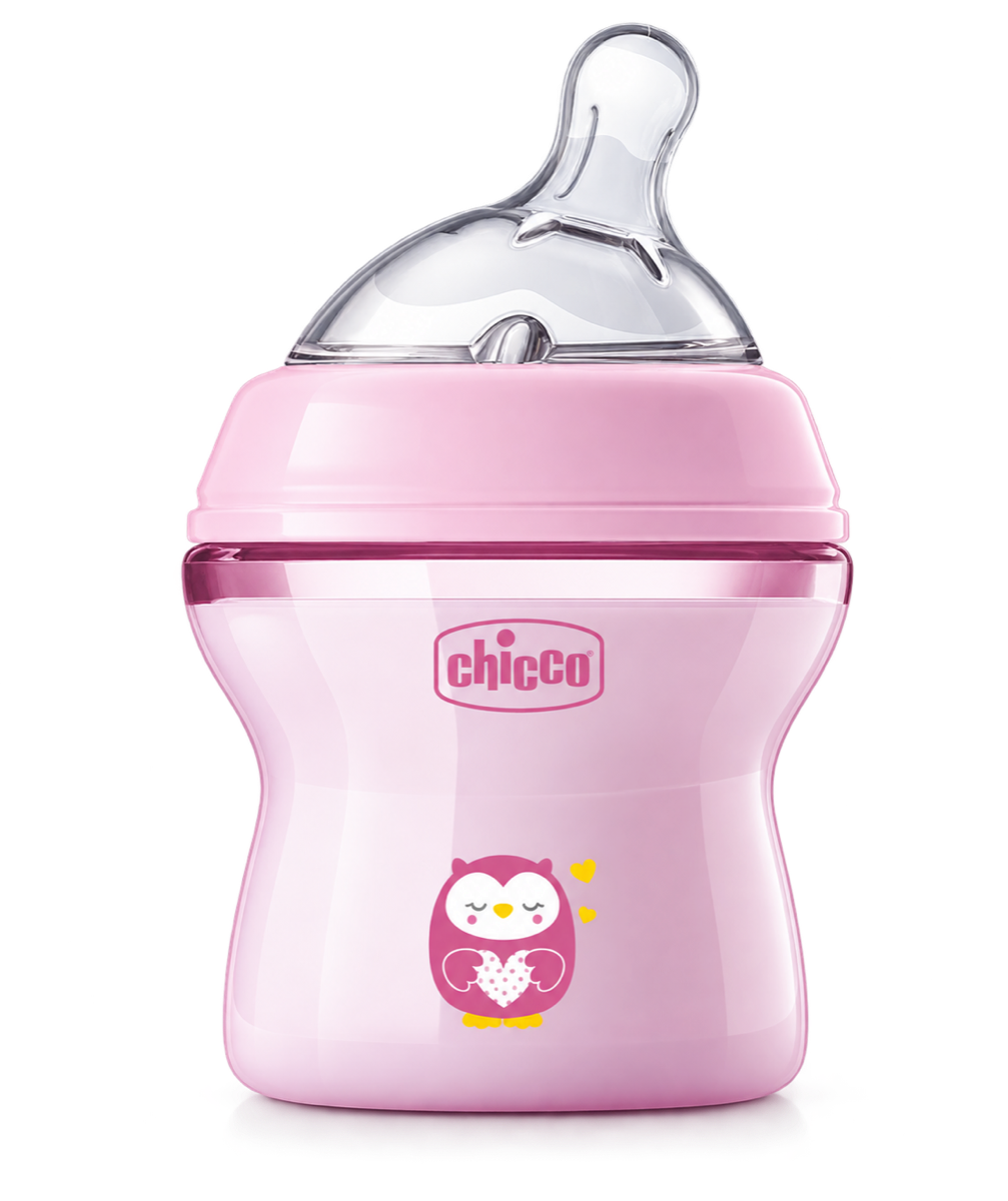 Biberon rose NaturalFeeling 150 millilitres Chicco